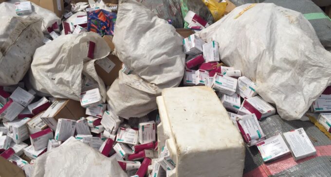 PHOTOS: NPHCDA destroys expired COVID vaccines at Gosa dumpsite in Abuja