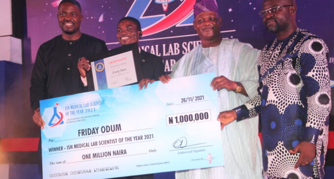 Friday Odum crowned winner of ISN Medical Laboratory Scientist of the Year Award 2021