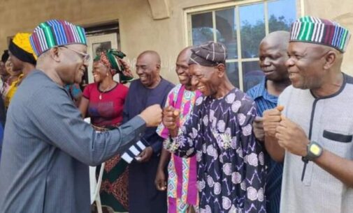 EXTRA: Ortom fetes bus driver who once employed him as conductor