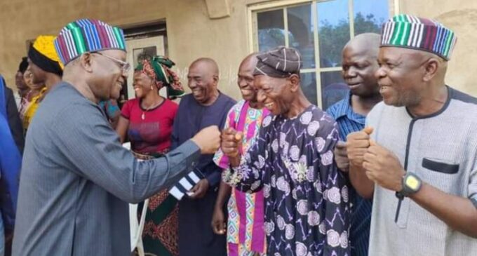 EXTRA: Ortom fetes bus driver who once employed him as conductor