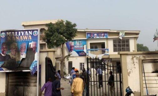 Kano APC crisis worsens as ‘thugs’ set ablaze office of Shekarau faction