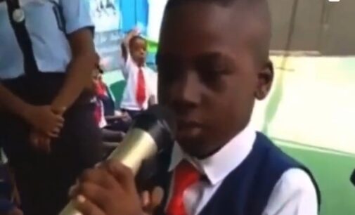 WATCH: Osun primary 5 pupil vying for head boy delivers moving manifesto