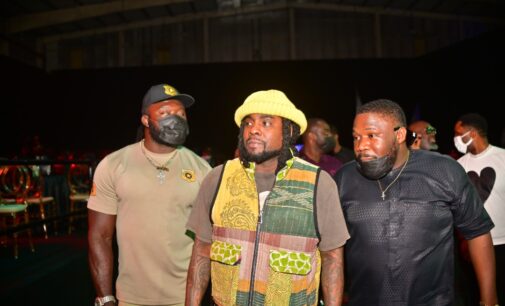 PHOTOS: Wale, US rapper, turns up as Wizkid headlines Lagos festival