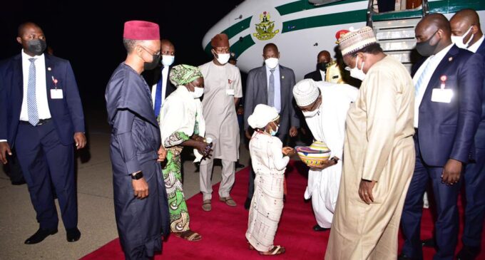 PHOTOS: Buhari in Kaduna for two-day official visit