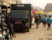 Police officers deployed after hoodlums clash in Lagos Island