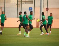 PHOTOS: Super Eagles hold training session ahead of Sudan clash