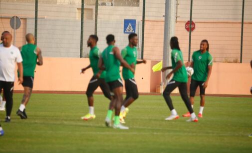 PHOTOS: Super Eagles hold training session ahead of Sudan clash