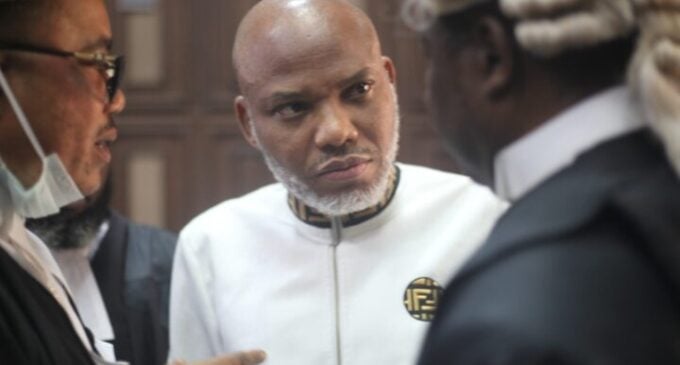 Nnamdi Kanu pleads not guilty to treasonable felony charges