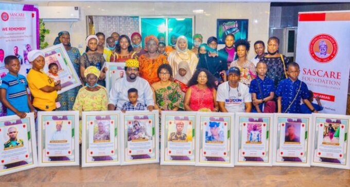 Armed Forces Remembrance Day: SASCARE Foundation hosts military widows in Ekiti