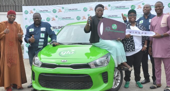 Joy Unlimited Extravaganza: Glo presents 13th car in Lagos, 2 more to go