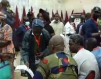 EXTRA: Delegates show ballots to Fayose at Ekiti PDP guber primary (video)