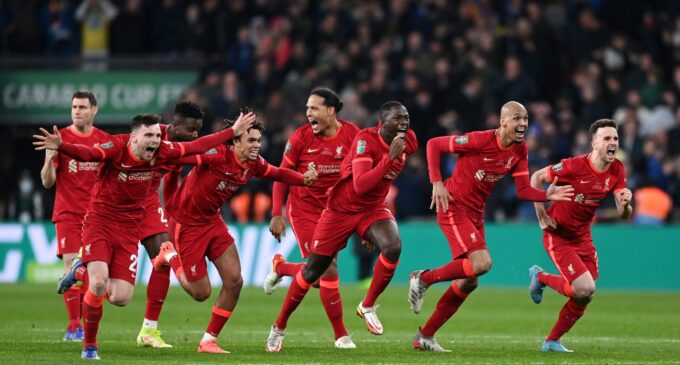 Liverpool beat Chelsea on penalties to lift Carabao Cup