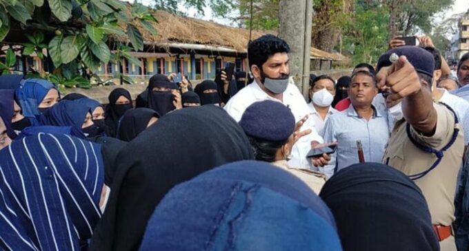 Protests break out as Muslim girls wearing hijab are barred from schools in India