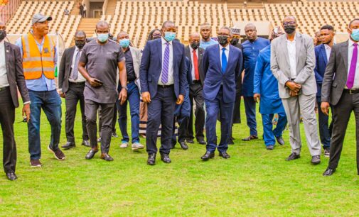 ‘We’ll keep supporting efforts to grow sports’ — Dangote visits revamped MKO Stadium pitch
