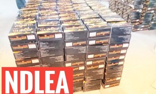 NDLEA: 649,300 tramadol capsules seized at Lagos airport