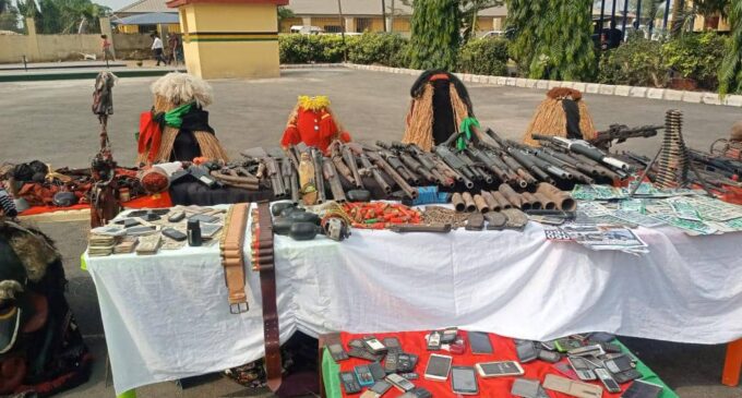 Police: 150 suspects arrested, 61 guns recovered in Imo within one year