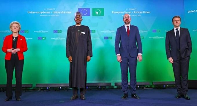Coups in Africa should attract weighty sanctions, says Buhari at EU-AU summit