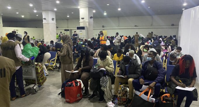 PHOTOS: Another batch of evacuees from Ukraine land in Abuja