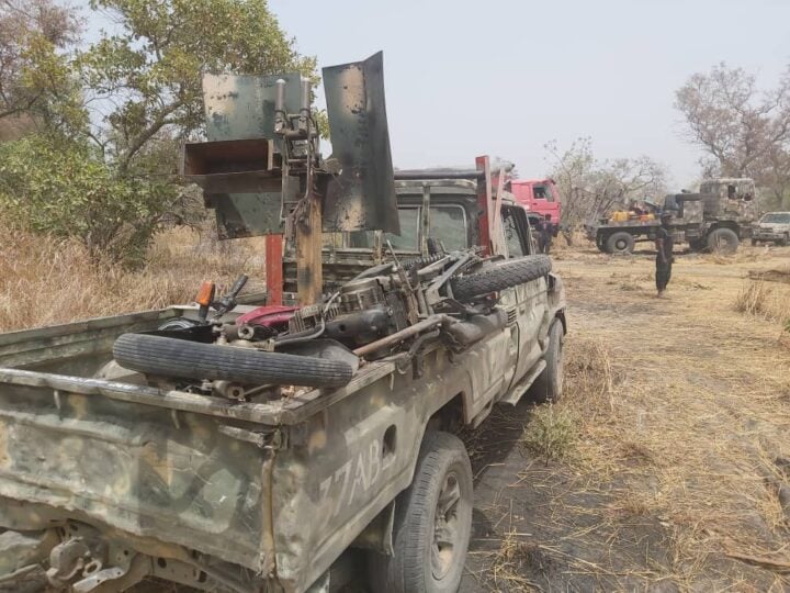 File photo of troops battling insurgents