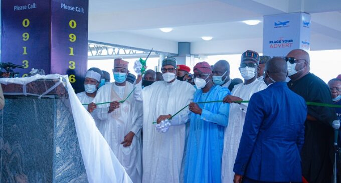 PHOTOS: Buhari inaugurates new MMIA terminal