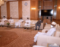 PHOTOS: Buhari meets with APC chairmanship aspirants in Abuja
