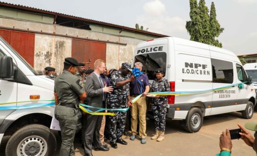 PHOTOS: US donates nuclear detection system vans to Nigeria Police Force