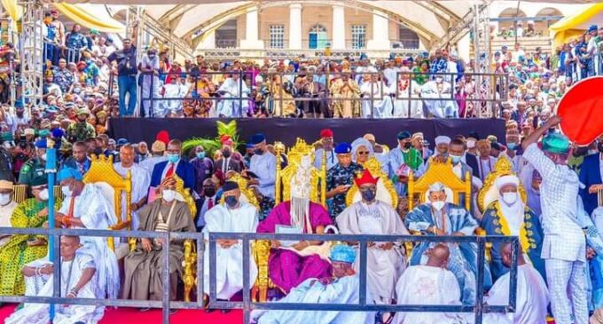 PHOTOS: Osinbajo, Atiku, Makinde, Sultan attend Olubadan of Ibadan’s coronation