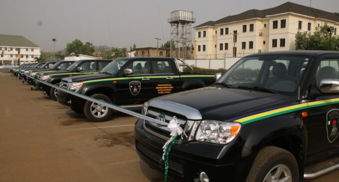 PHOTOS: NSIA donates Innoson trucks to police for surveillance of Abuja-Kaduna-Kano road
