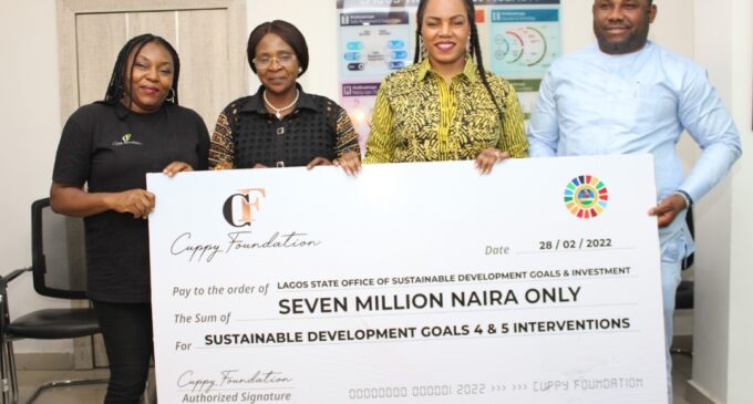 DJ Cuppy’s foundation donates N7m to Lagos for SDGs project