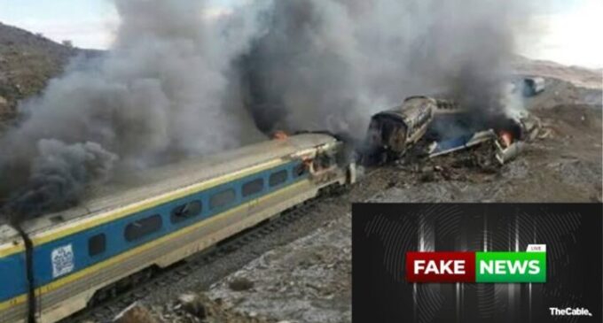 FACT CHECK: No, this viral image is not from Kaduna train attack 