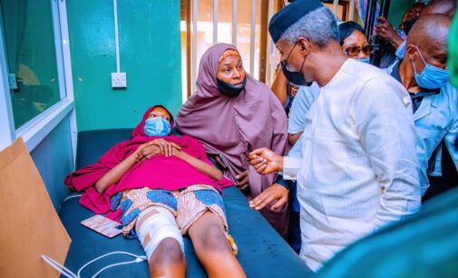 PHOTOS: Osinbajo visits victims of Abuja-Kaduna train attack