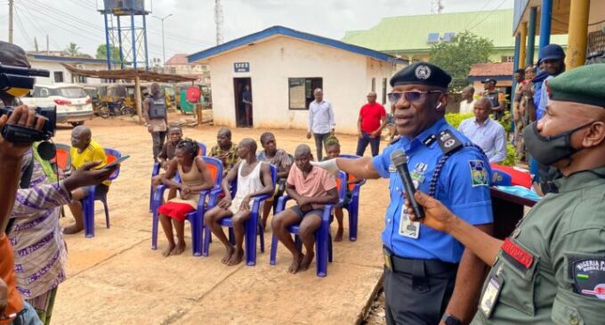 Police arrest six suspects for parading widow naked in Anambra