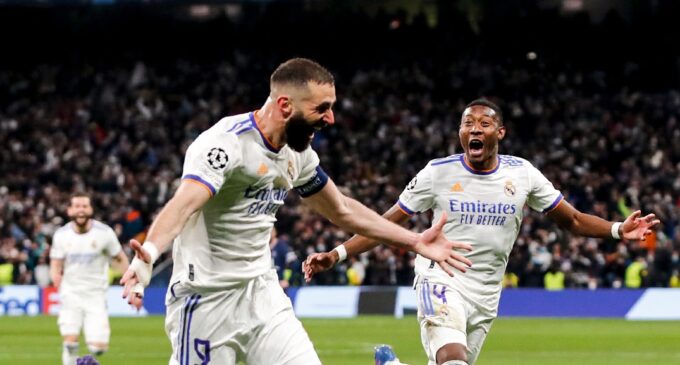 Benzema bags hat-trick as Real Madrid knock PSG out of Champions League