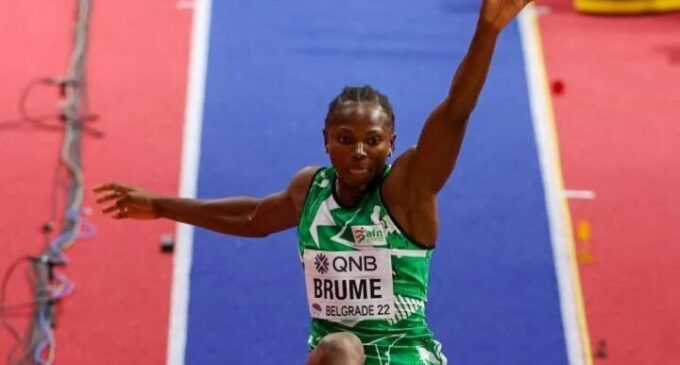 ‘We’re proud of you’ — Dare hails Brume’s feat at World Athletics Indoor Championships