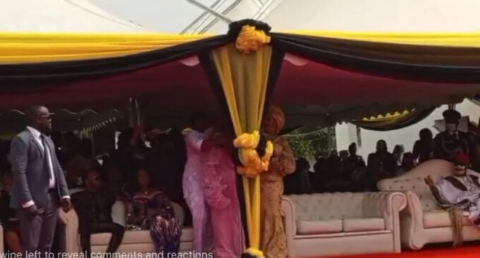 VIDEO: The moment Bianca slapped Obiano’s wife during Soludo’s inauguration