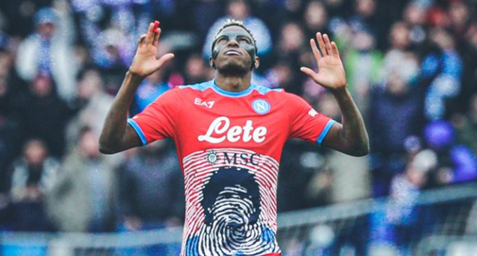 Historic Osimhen brace leads Napoli to crucial victory