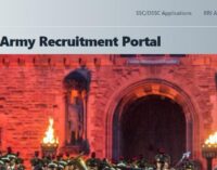 APPLY: Army opens portal for recruitment of non-tradesmen/women
