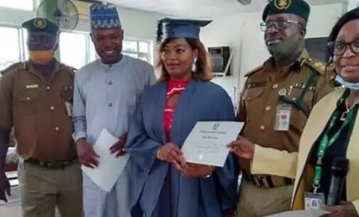 Female inmate named NOUN’s best graduating student in conflict resolution