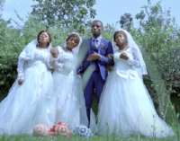 VIDEO: Man weds triplets in Congo
