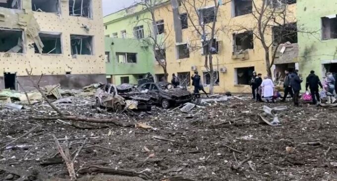 ‘Children trapped’ as Russian airstrike hits maternity hospital in Ukraine