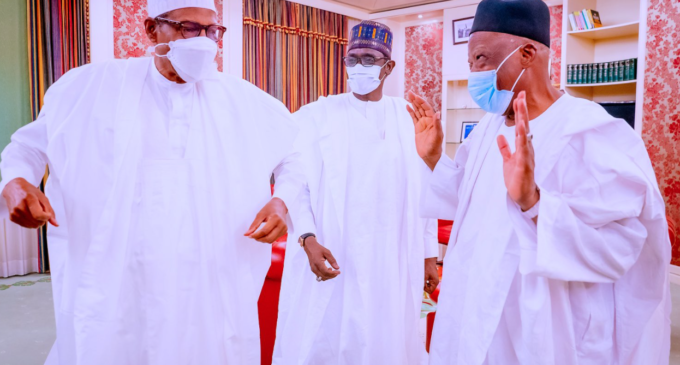 APC has nursed its wounds and healed itself, Buhari says as he meets Adamu, Buni