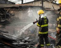 Fire guts another auto parts market in Lagos