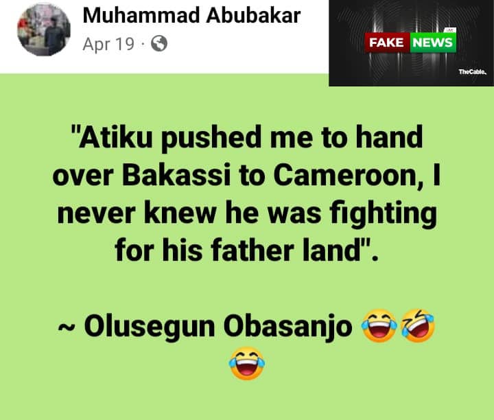 Obasanjo Atiku Bakassi