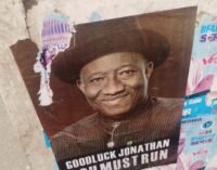 PHOTOS: Jonathan’s campaign posters flood Kano metropolis