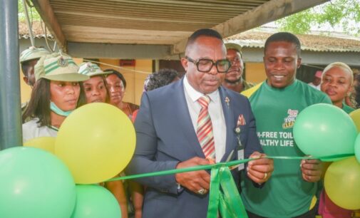 Hypo officially delivers 8-unit rescued toilet to Lagos NYSC secretariat