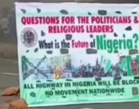 Youths barricade Lagos-Ibadan expressway to protest against ‘bad governance’