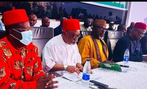 PHOTOS: Umahi, Peter Obi, Anyim attend conference on ‘push for south-east presidency’