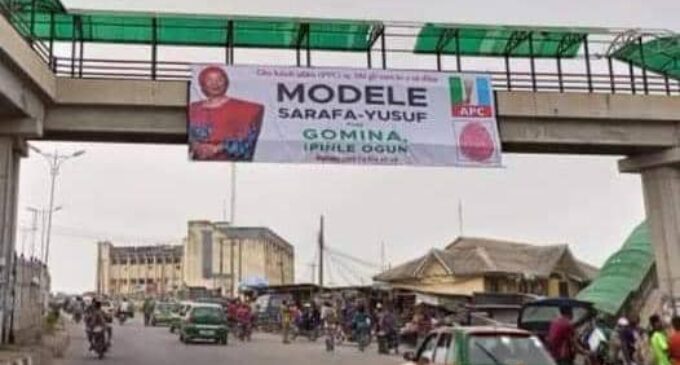 Ogun kicks as Modele Sarafa-Yusuf accuses agency of removing her campaign billboards