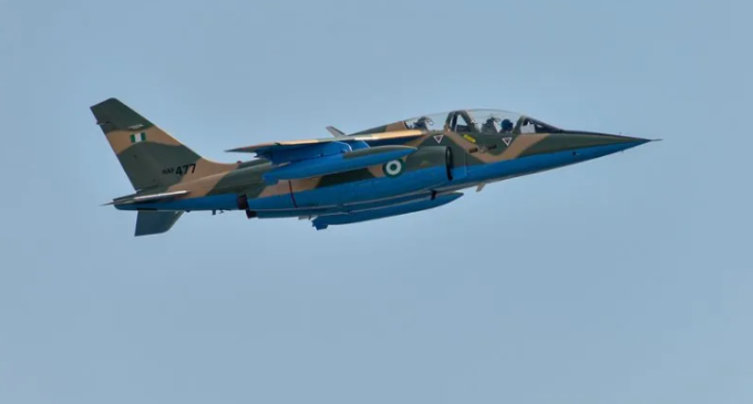 ‘Scores of terrorists killed’ as NAF bombs ISWAP convoy in Borno