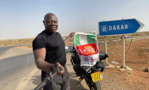 London to Lagos on motorbike